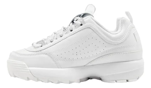 Fila Disruptor 2 Triple White (Women's) - 5VF80170-100 - US