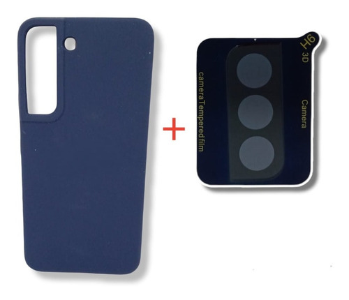 Silicone Case Cerrado Para Samsung S22 Y Protector Camara