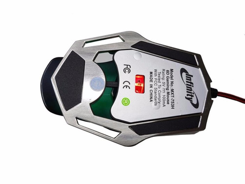 Mouse Óptico Gamer Infinity Black 7 Cores 7000dpi - Mxt-753h