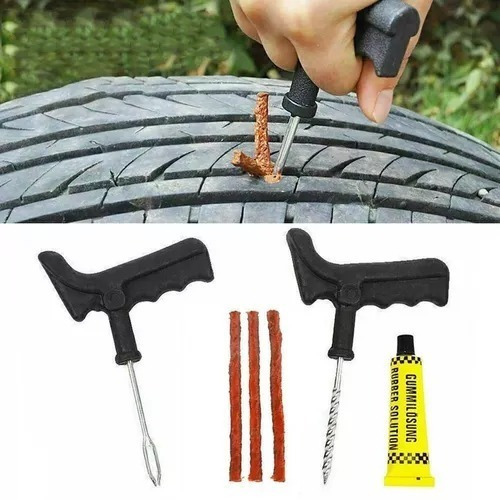 Kit Repara Neumáticos Pinchazos Emergencia Auto Moto Trk005