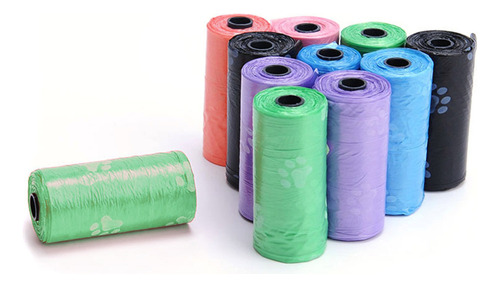 Bolsas De Basura Para Mascotas: 15 Unidades/rollo Para Limpi
