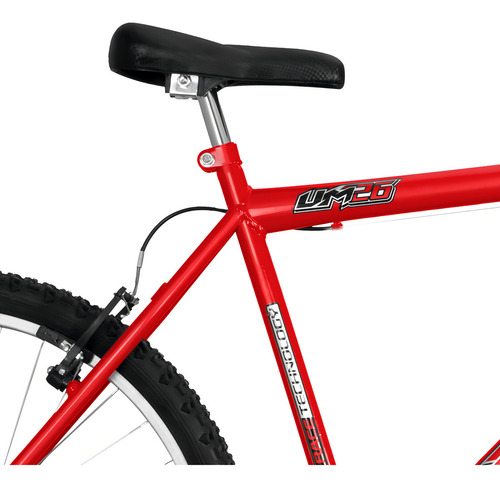 Bicicleta Aro 26 Ultra Bikes Design Ergonômico Pro Tork Cor Vermelho Ferrari