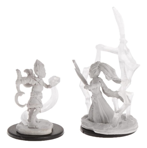 Druida Gnomo Sin Pintar En Miniatura De Wizkids Pathfinder D