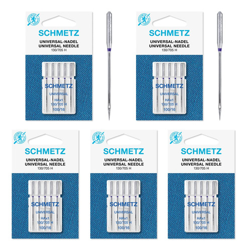 25 schmetz Universal Agujas Para Maquina De Coser 130/705h 1