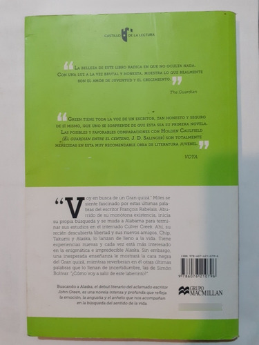 Imagen 2 de 2 de Buscando A Alaska - John Green - Castillo