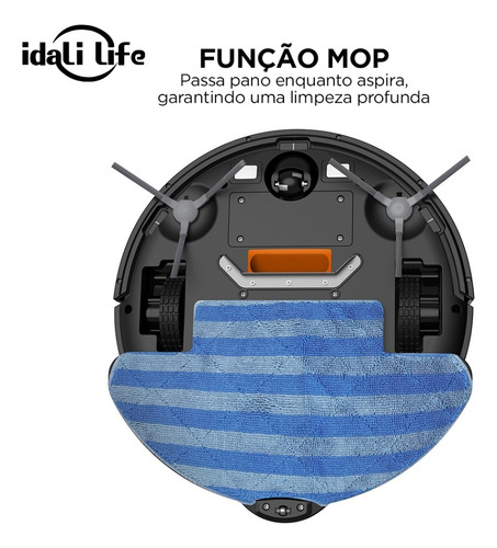 Robô aspirador Idali Life DF-ILRO066 preto