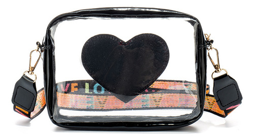 Bandolera Transparente Con Forma De Corazón Para Mujer