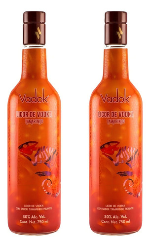 Pack De 2 Licor De Vodka Vadok Tamarindo 750 Ml
