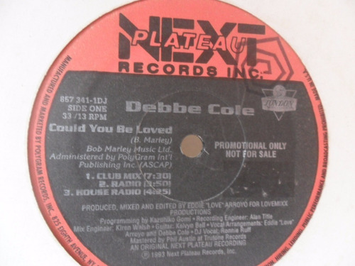 Debbe Cole,could You Be Loved,house Mix,single Importado