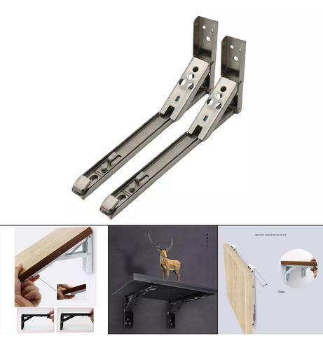 Soporte Y Soporte Ajustables Cepillados De 14 Pulgadas
