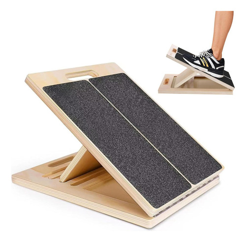 Tabla Inclinada Ajustable Sportisimo Estira Pantorrillas Madera