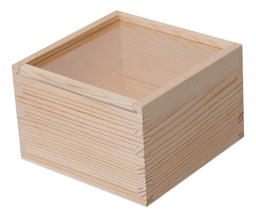 Caja De Madera Para Regalo Artesanal, Caja De 12cmx12cmx8cm