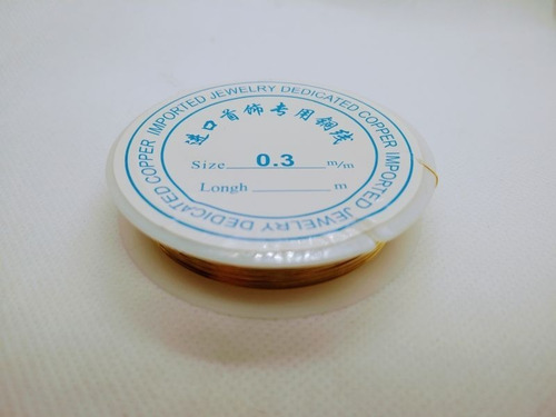Imagem 4 de 5 de Arame Cabelo De Anjo Bijuteria Artesanato 0,30mm - 20 Metros