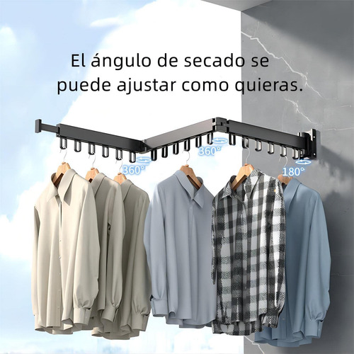 Tendedero De Ropa Plegable Retractil, Soportes Tendederos