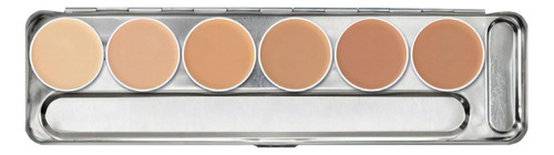 Paleta Dermacolor 6 Cores Kryolan Modelo D1w-d6w Tom D 1 W - D 6 W