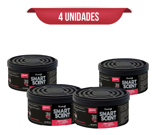 Ambientador Smart Scent 100 Dias Cherry X4 Und