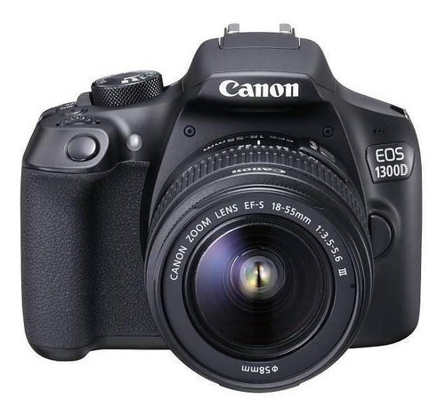 Canon EOS 1300D DSLR color negro