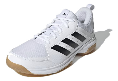 Tênis adidas Indoor Ligra 7 Branco E Preto Original