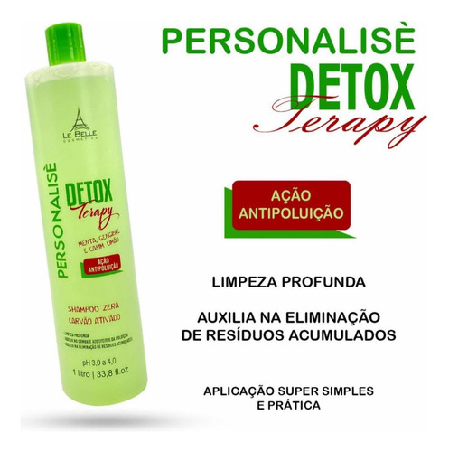 Shampoo Detox Terapy Detox Carvão Ativado Le Belle 1l