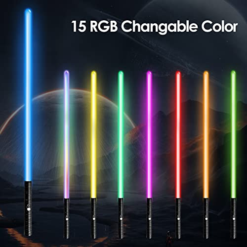 Sables De Luz Rgb De 15 Colores Empuñadura De Metal Y ...