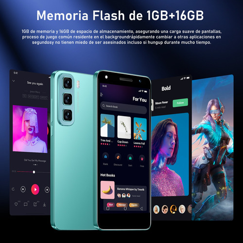 Teléfonos Inteligentes Android Baratos Hot 50 5.0 En Ram1gb Y Rom16gb Púrpura