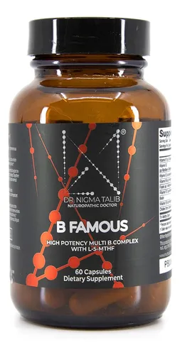 Dr. Nigma B Famous Complejo De Vitaminas Multi B De Alta Potencia Con L-5-mthf, 60 Cápsulas