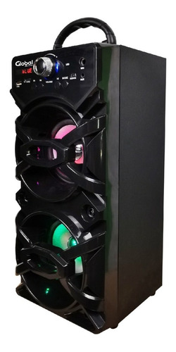 Imagen 1 de 10 de Parlante Bluetooth Premium Karaoke Torre Doble Sbl13 Negro