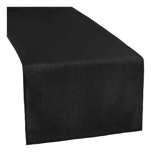 Cv Linen Polyester Table Runner - 13' X 108' | Black | 1 Pc.