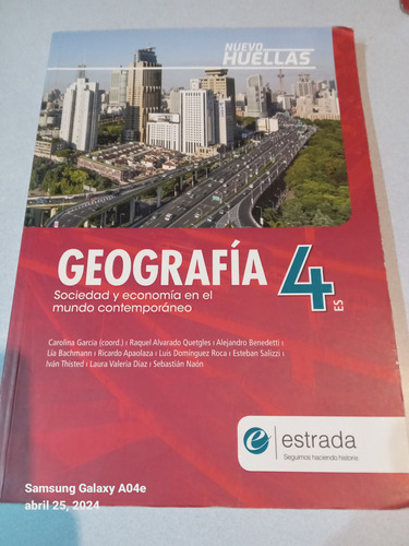 Libro Geografía 4 Sociedad Y Economía En El Mundo