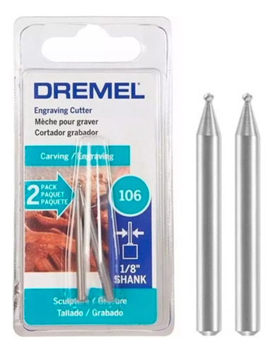 Fresa De Grabado Dremel 106 Redonda 1/16