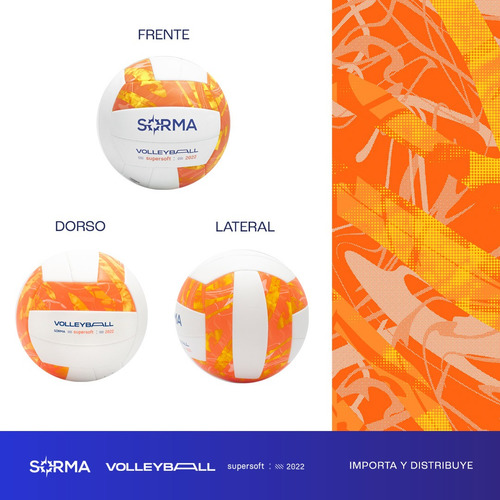 Imagen 6 de 9 de Pelota De Voley Tricolor Apto Profesional Pvc Super Soft