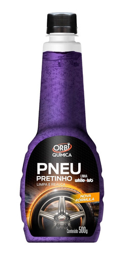 Pneu Pretinho Gel Limpa E Realça White Lub 500g