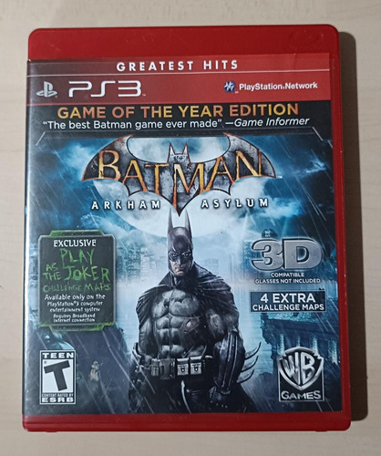 Ps3 - Batman Arkham Asylum - Original Físico (Usado)