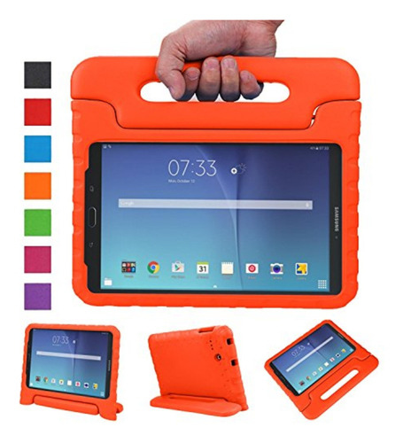 Funda Para Huawei Matepad T10 9.7  De Maleta Goma Naranja