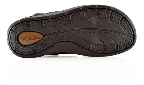 Sandalias Hombres Cuero Ojotas 132802-03 Pegada Luminares