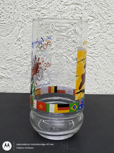 Vaso Coca Cola Olimpiadas Sydney 2000 Atletismo De Colección Transparente (Usado)
