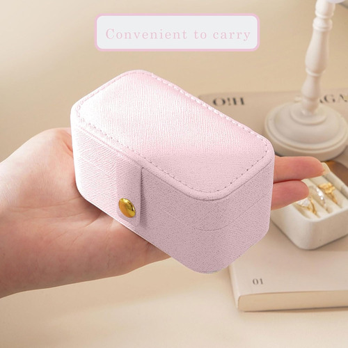 Alhajero Y Organizador De Joyas, Joyero Mini De Viaje Rosa