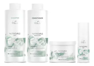 Shampoo Lt + Condition +mascarilla +bálsamo Wella Nutricurls