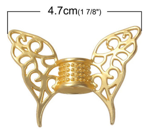 2 Cuentas Espaciadoras De Mariposa A La Moda Para Hacer