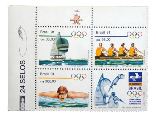 Brasil Deportes, Bloque Sc. 2308a Olimpíadas 92 Mint L8855