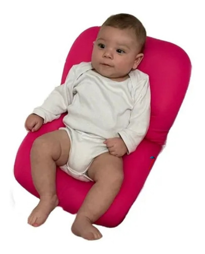 Almofada De Banho Para Bebê Importway Banho Relaxante Rosa