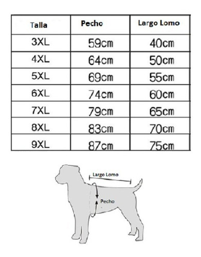 Imagen 3 de 4 de Poleron Capa Ropa Para Perros Tallas Grandes 6xl - 9xl