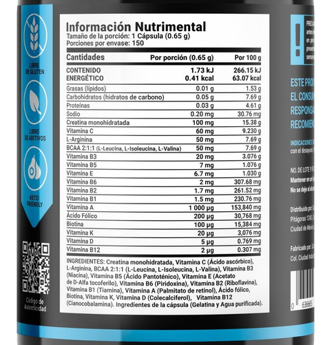 Imagen 4 de 6 de Vitaminas Para Hombre Multivitaminico 180 Capsulas B Life