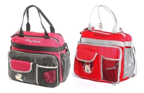 Bolso Maternal Pañalero Con Cambiador Bebe Disney (2017)