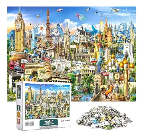 Puzzle De 1000 Piezas – Laberinto Mediterráneo Con Arcos, Escaleras Y Patios – Edición Premium Fabricada En Alemania, 68x48 Cm