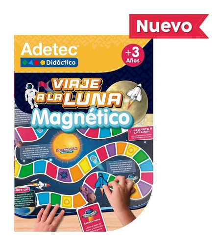 Juego Viaje A La Luna Láminas Magnéticas Juego Didáctico