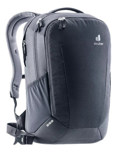 Mochila Deuter Giga para portátil de 28 litros, negra y 15 pulgadas, color: negro, diseño de tela lisa