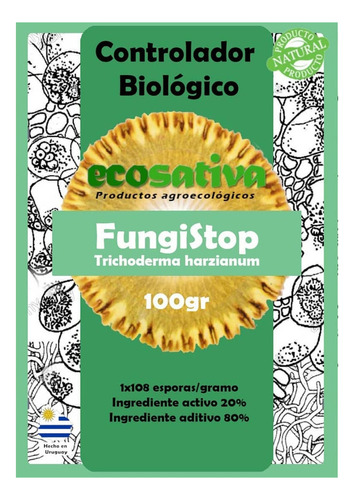 Fungistop 100 Grs. Ecosativa. Control Biológico. Fungicida.