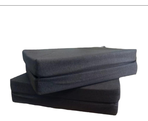 Juego De Colchonetas Para Sillon Cama De 1plaza Plegable Gris Oscuro Y Gris Claro Chelline Antidesgarro