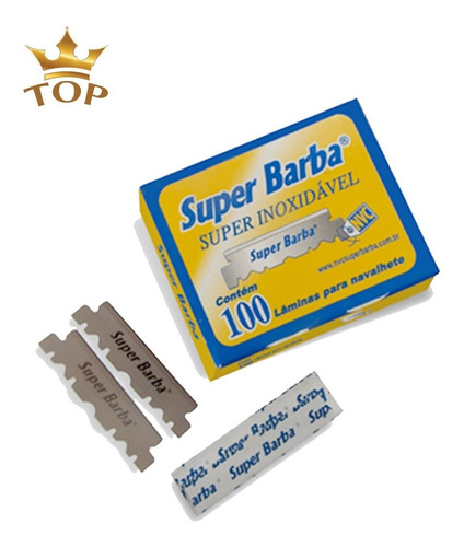 Imagem 2 de 2 de Lâminas Para Navalhete 1/2 Lâmina Super Barba - 1000 Unid.